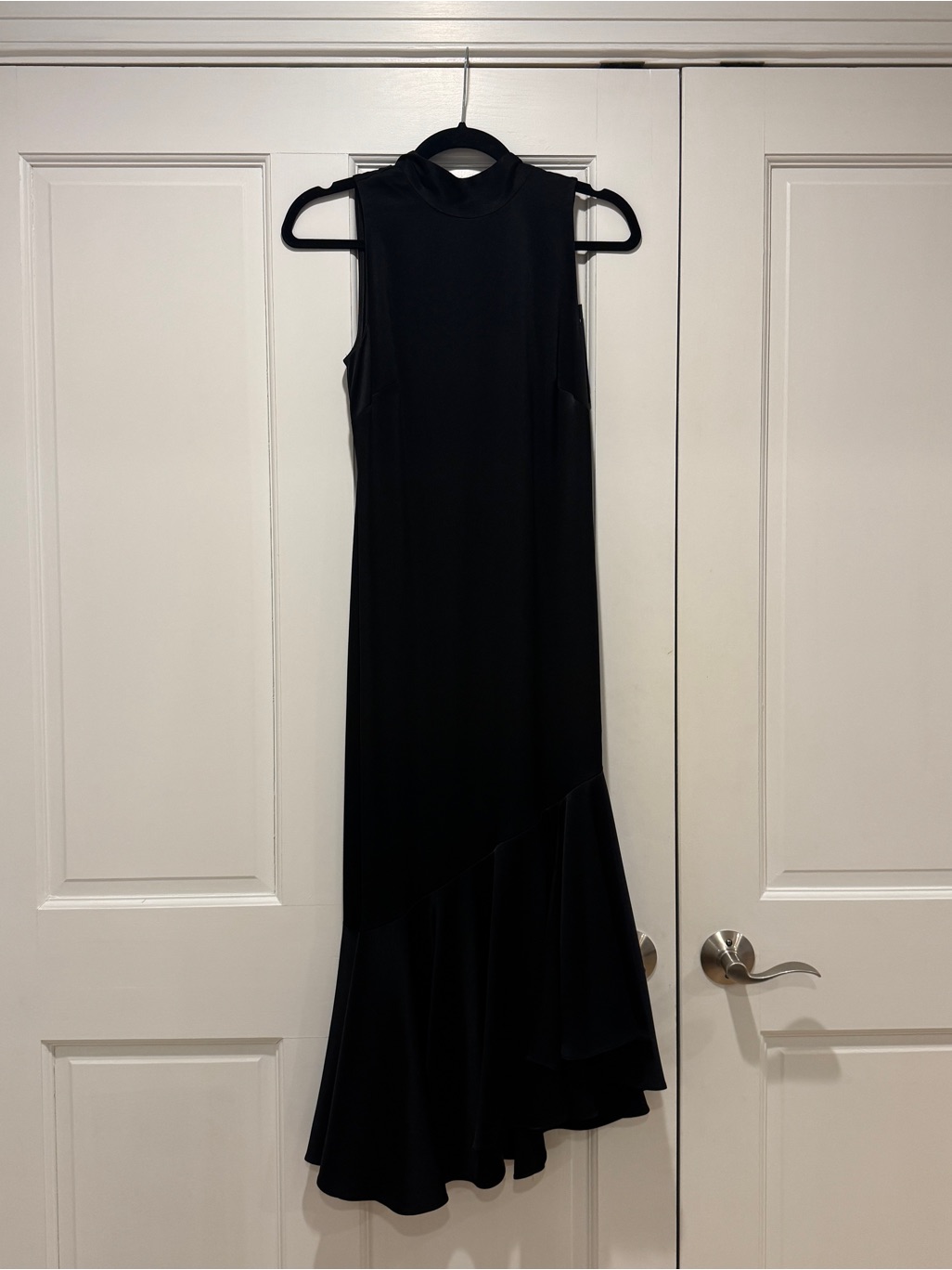 Kobi Halperin Black Sleeveless Mock Neck Dress